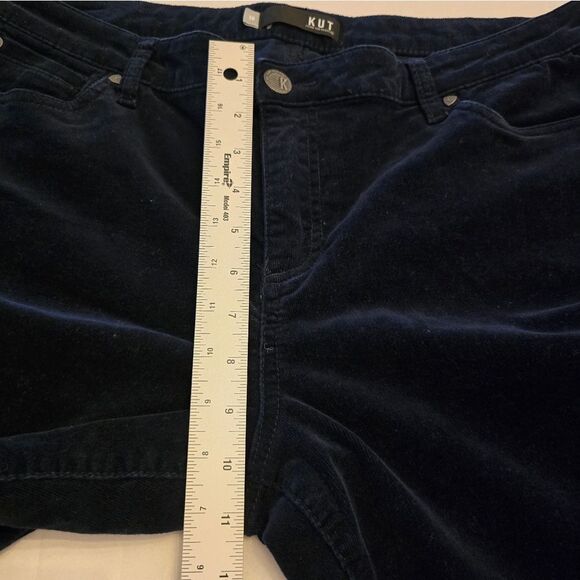 KUT From The Kloth Karen Baby Bootcut in Corduroy Navy Blue Size 16 - Picture 9 of 13